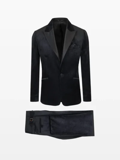 Black Velvet Peak Lapel Tuxedo
